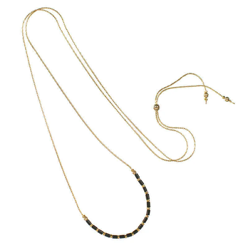 NOONA BEADED CHAIN NECKLACE