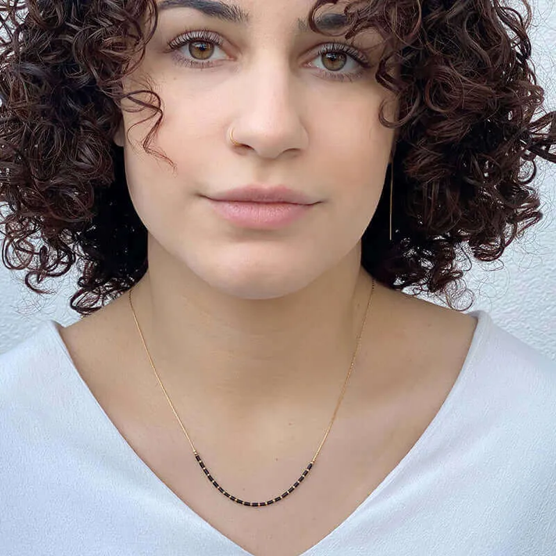 NOONA BEADED CHAIN NECKLACE