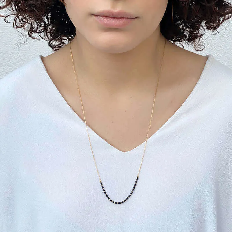 NOONA BEADED CHAIN NECKLACE