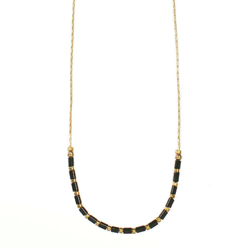 NOONA BEADED CHAIN NECKLACE