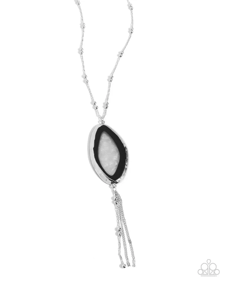 Paparazzi Necklace ~ Geode Gamble - Black