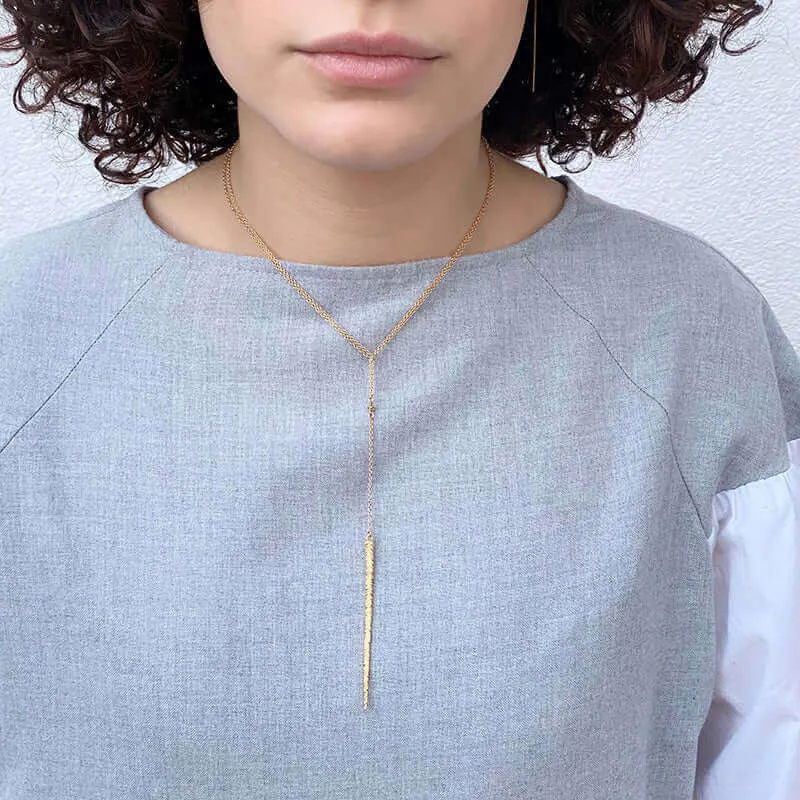 QUILL DROP PENDANT NECKLACE