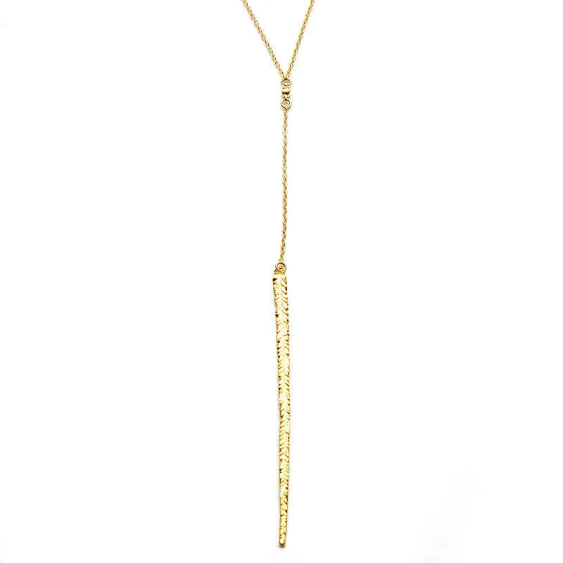 QUILL DROP PENDANT NECKLACE