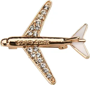 Rhinestone Aircraft Brooches Metal Airplane Lapel Pins for Men Airplane Badge Brooches for Suit Brooch Pins Accessories for Men