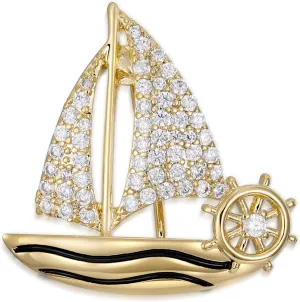Rhinestone Brooch Pin Crystal Brooches for Women Lapel Pin Dress Accessories Jewelry for Wife Mom Friend