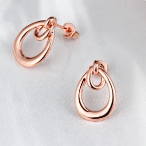 Rose gold earrings