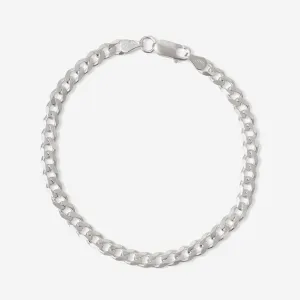 Ross | 8" Silver Curb Bracelet
