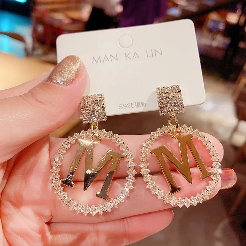 Round Bar Tassel Pearl Earrings