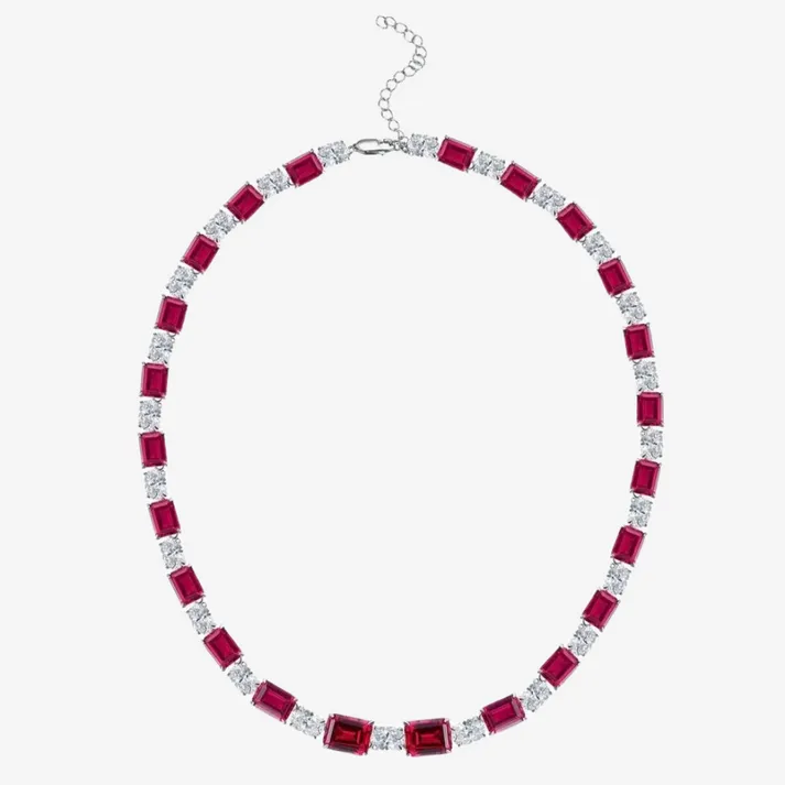 Ruby Red Riviere Necklace