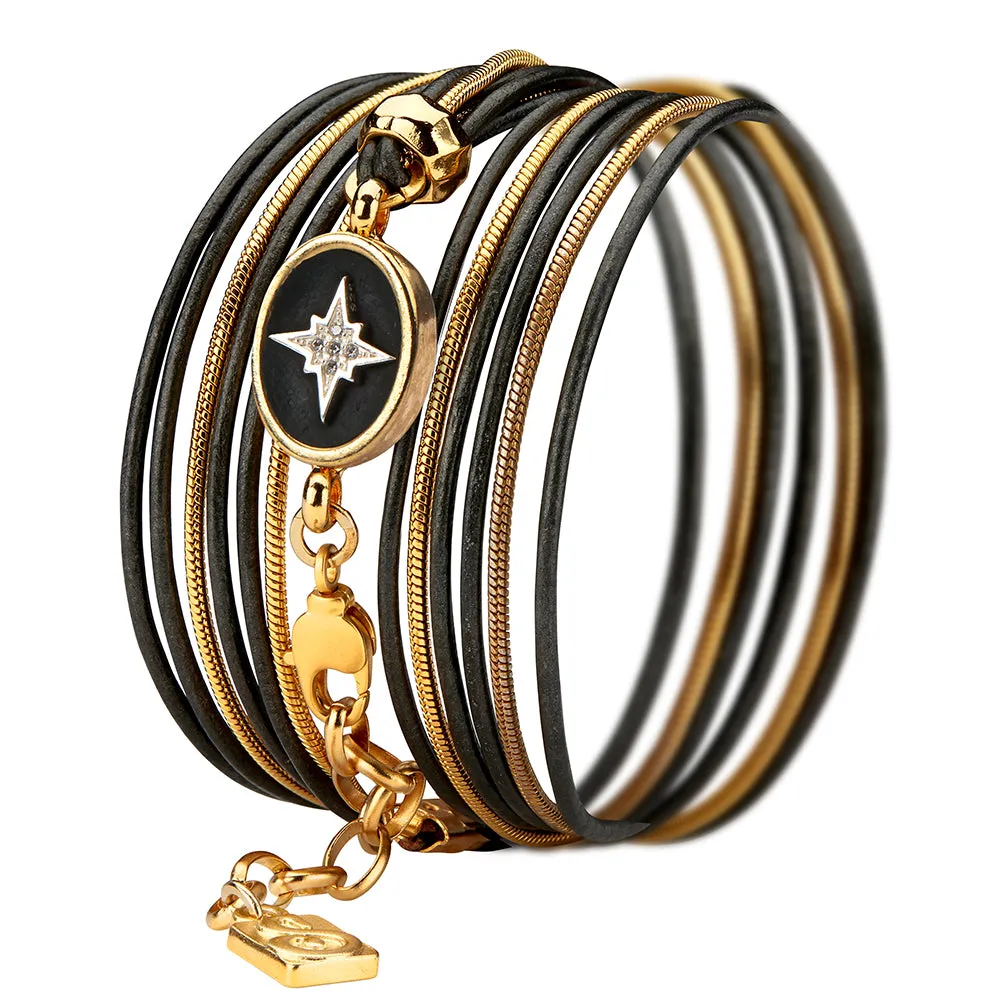 Shining Star Bracelet - Black