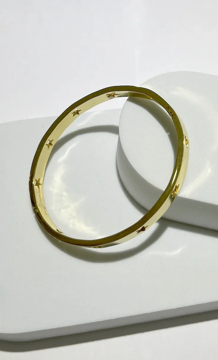 Shining Stars Gold Bangle