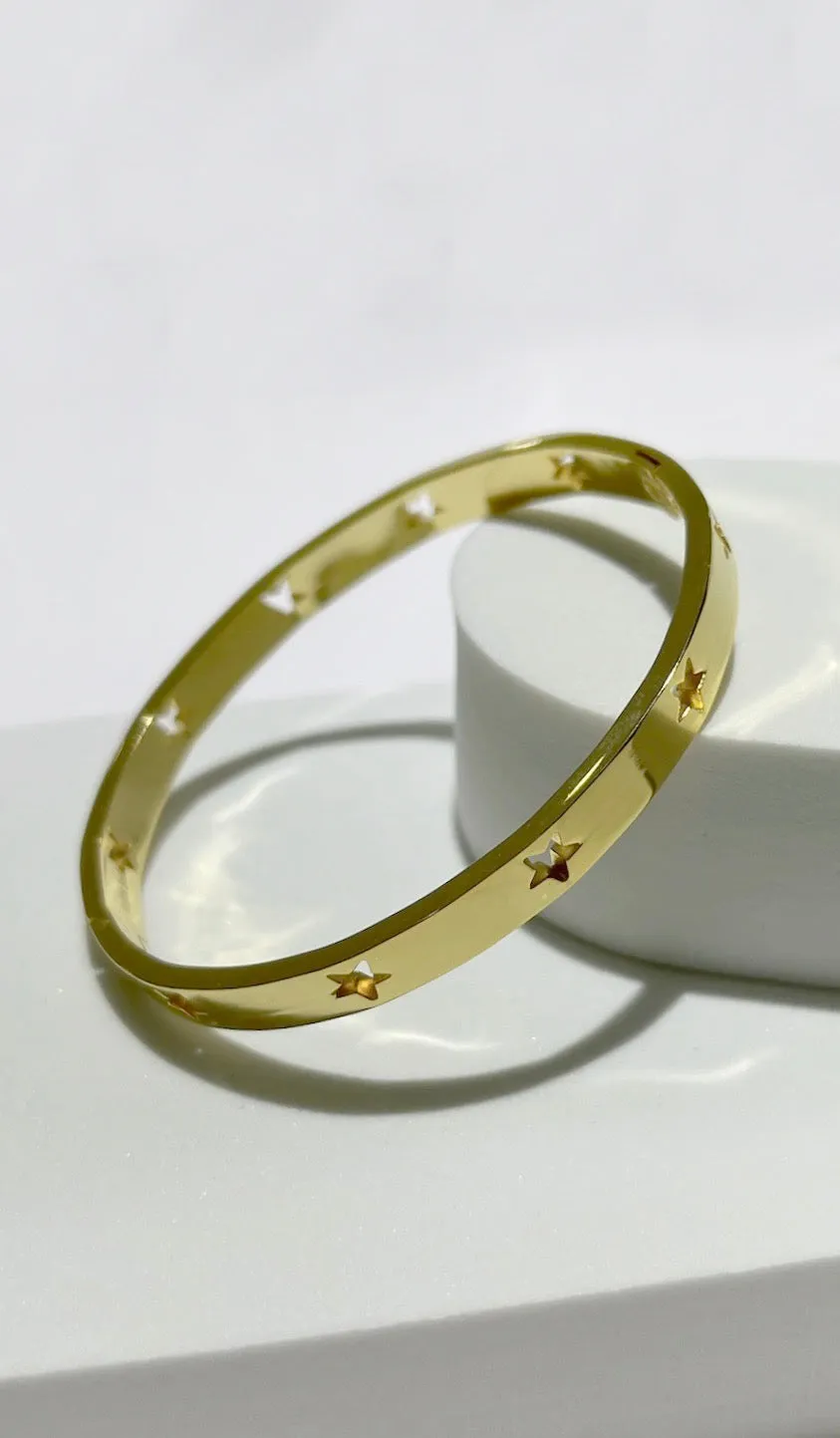 Shining Stars Gold Bangle