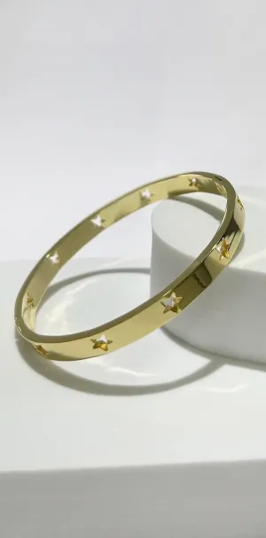 Shining Stars Gold Bangle