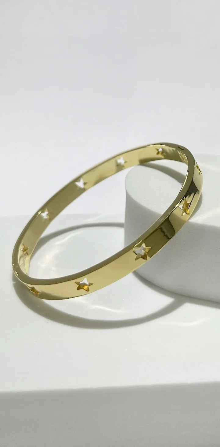 Shining Stars Gold Bangle
