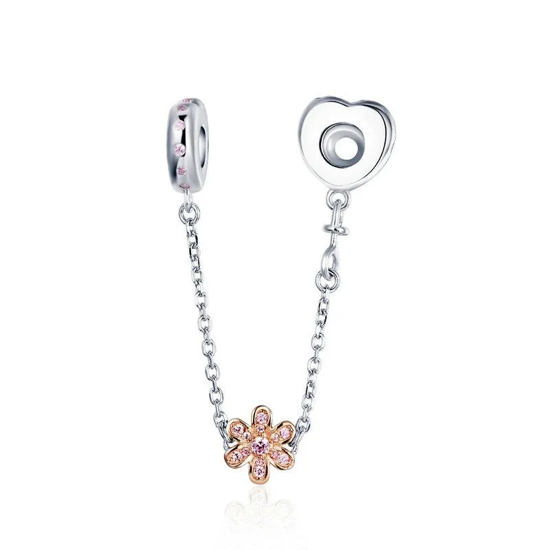 SHINING ZIRCON LOVE FLOWER BRACELETS CHAIN