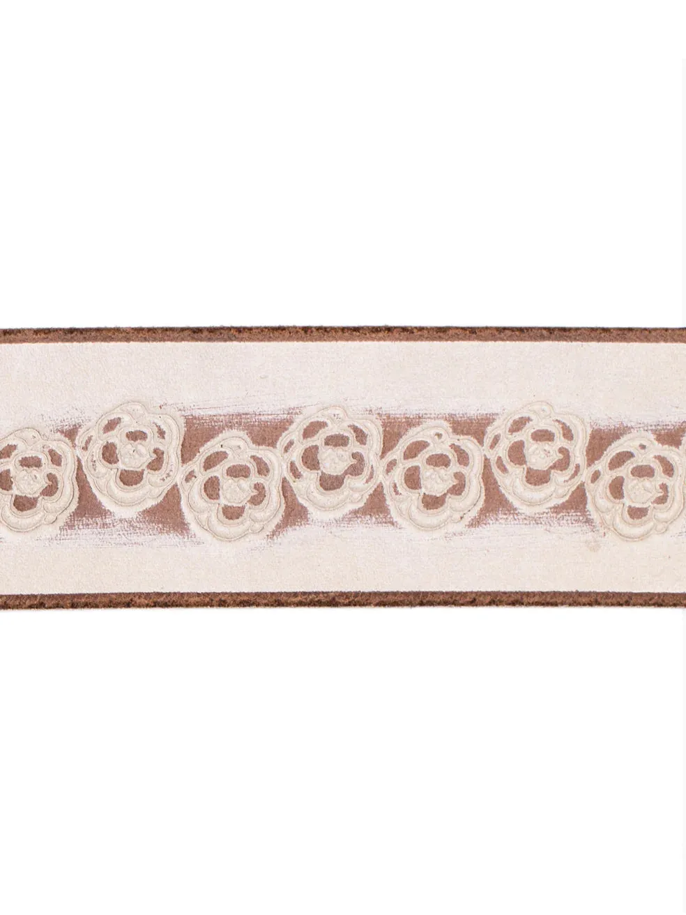 Silver Jeans Co. 38mm Genuine Leather Belt In White