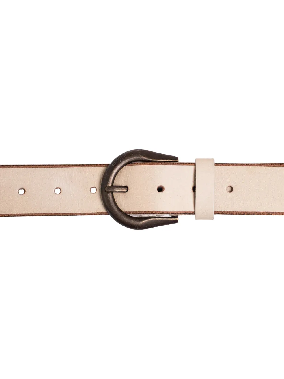 Silver Jeans Co. 38mm Genuine Leather Belt In White