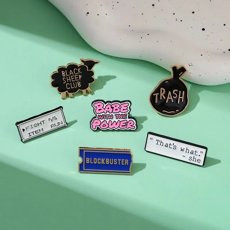 Simple Style Classic Style Letter Metal Men's Brooches