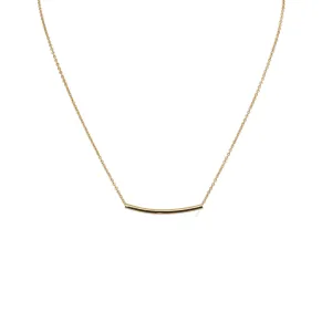 Small delicate tube & Helen chain Necklace
