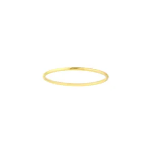 Stackable Wire Ring 14k Gold Minimalist Ring