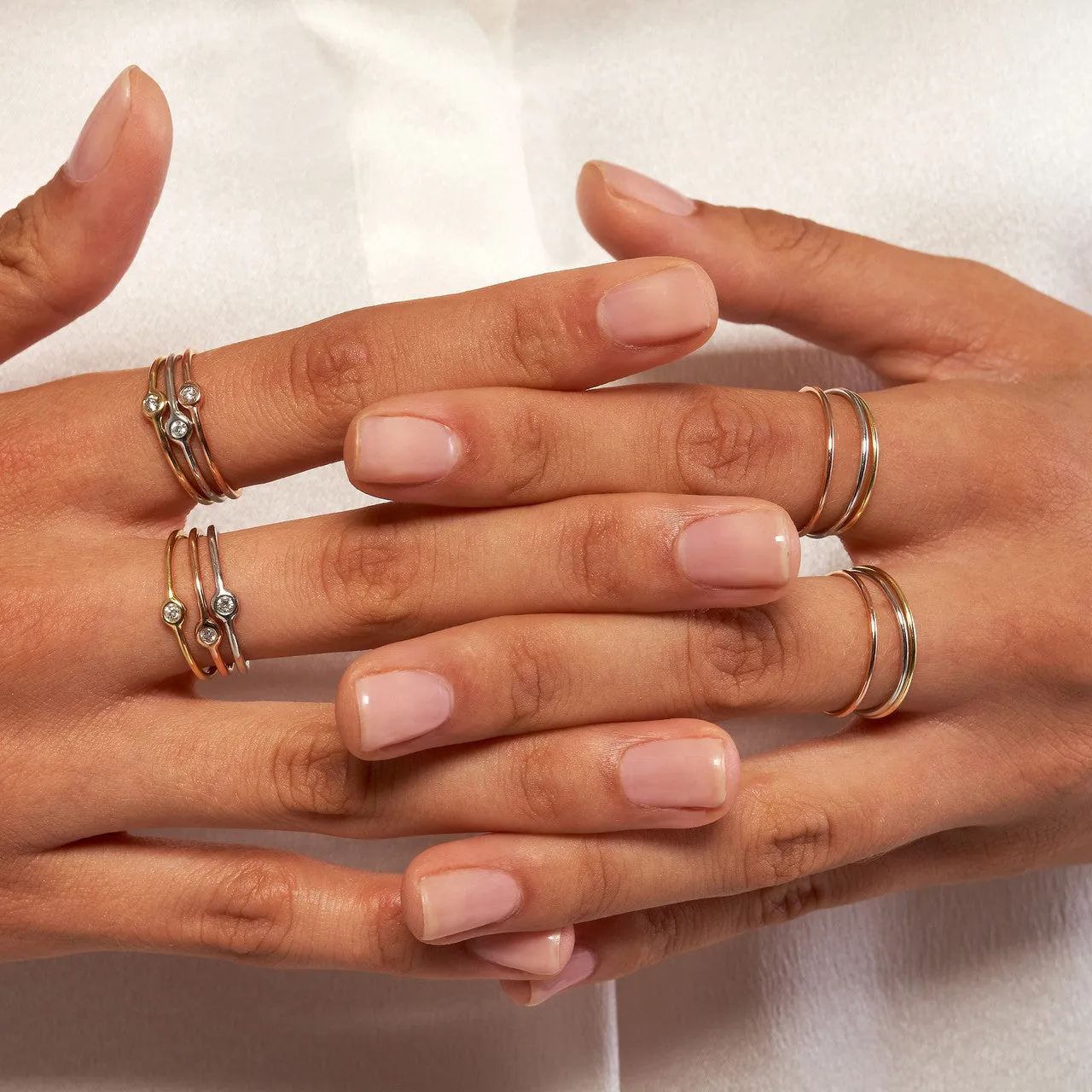 Stackable Wire Ring 14k Gold Minimalist Ring
