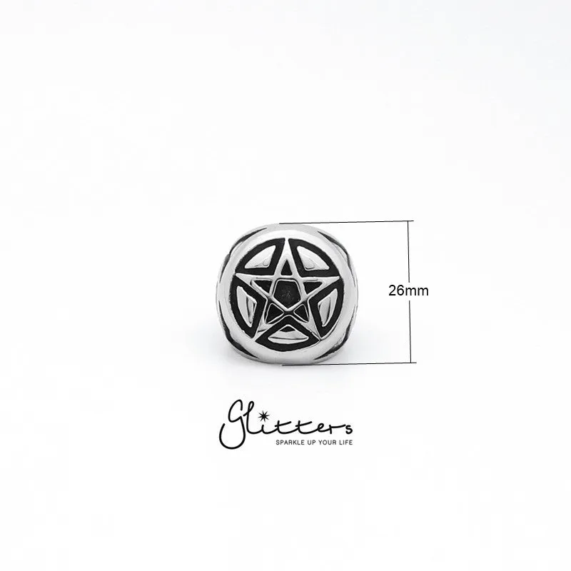 Stainless Steel Star Cast Ring