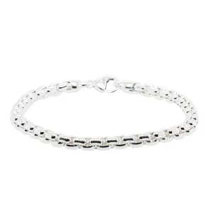 Sterling Silver Venetian Box Link Bracelet