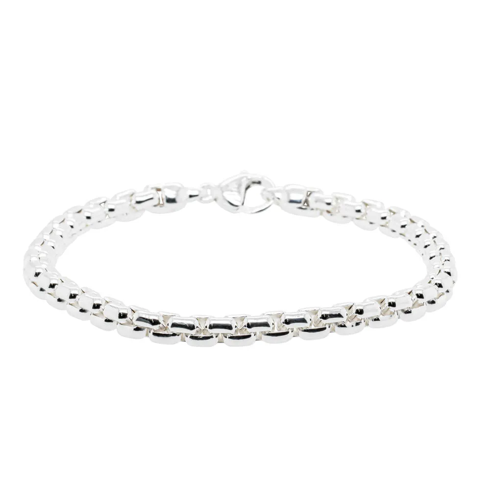 Sterling Silver Venetian Box Link Bracelet