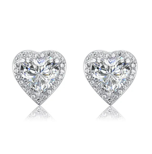 Stud Heart Fashionable Stylish Earrings
