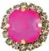 SYDNEY ADJUSTABLE ELECTRIC PINK RING - TOVA