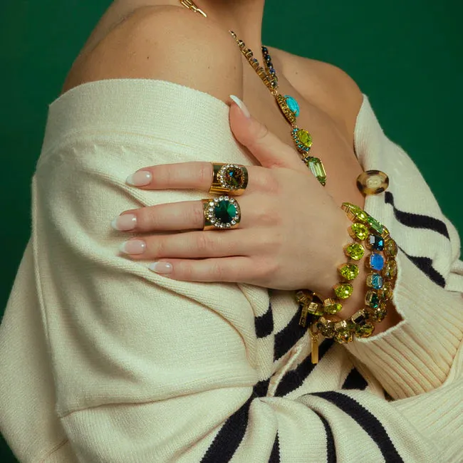 Sydney Square Ring Royal Blue - TOVA