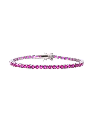 TENNIS BRACELET IN FUCHSIA