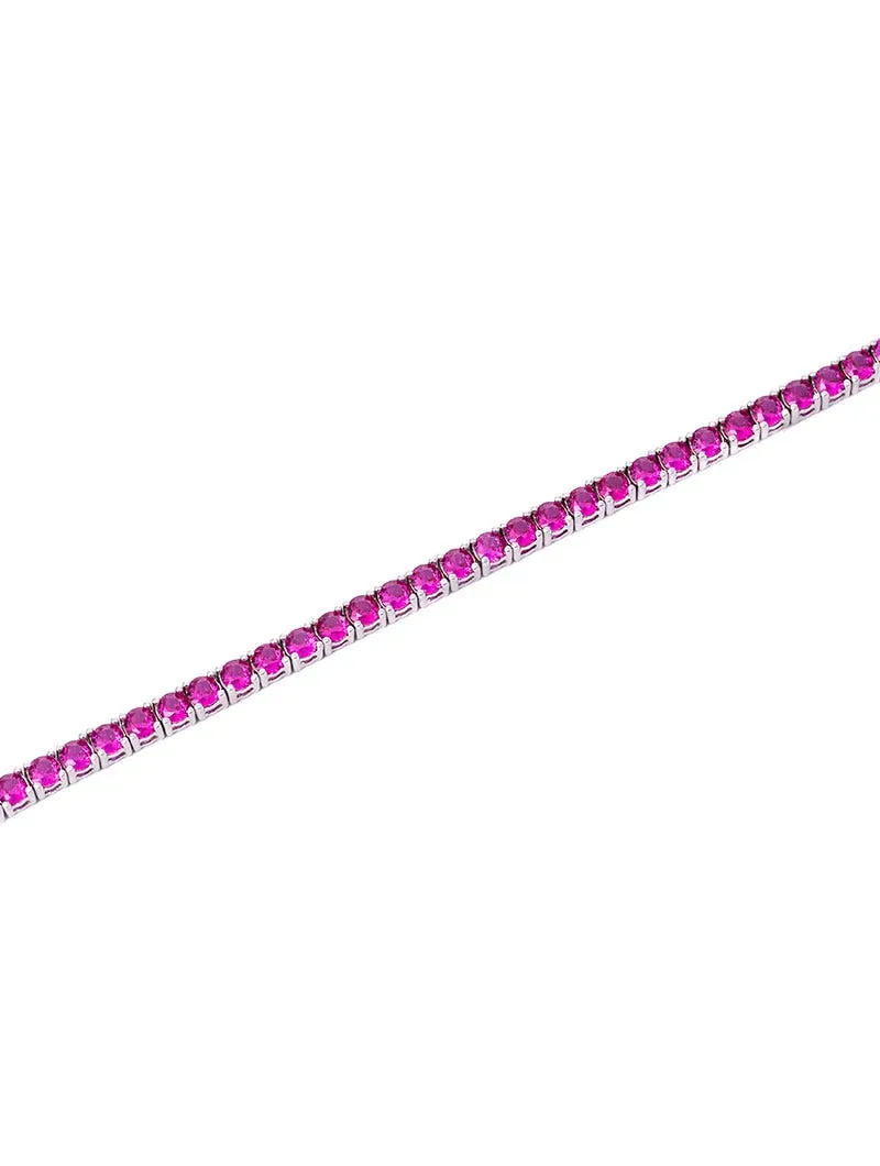TENNIS BRACELET IN FUCHSIA