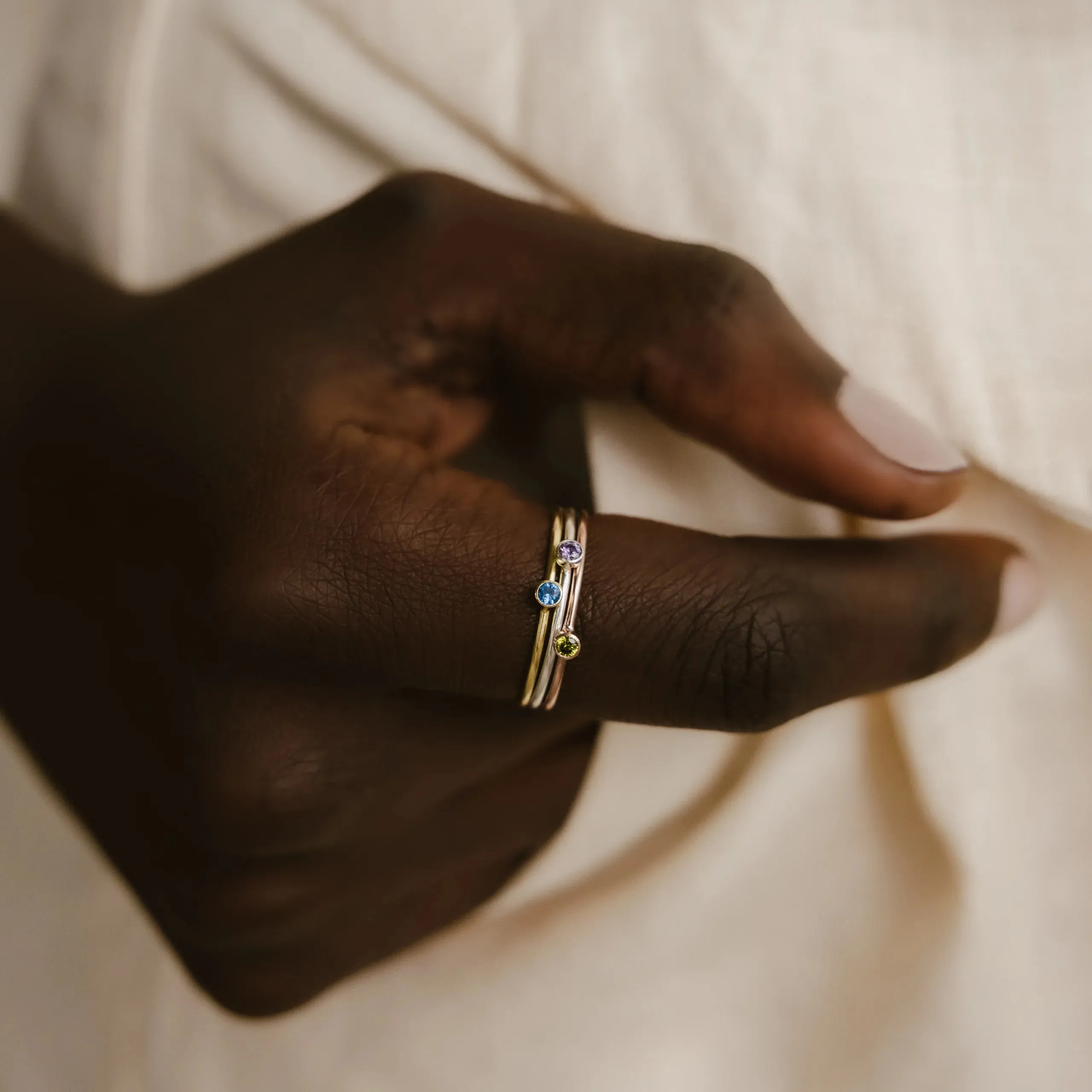 The Tiny Birthstone Ring