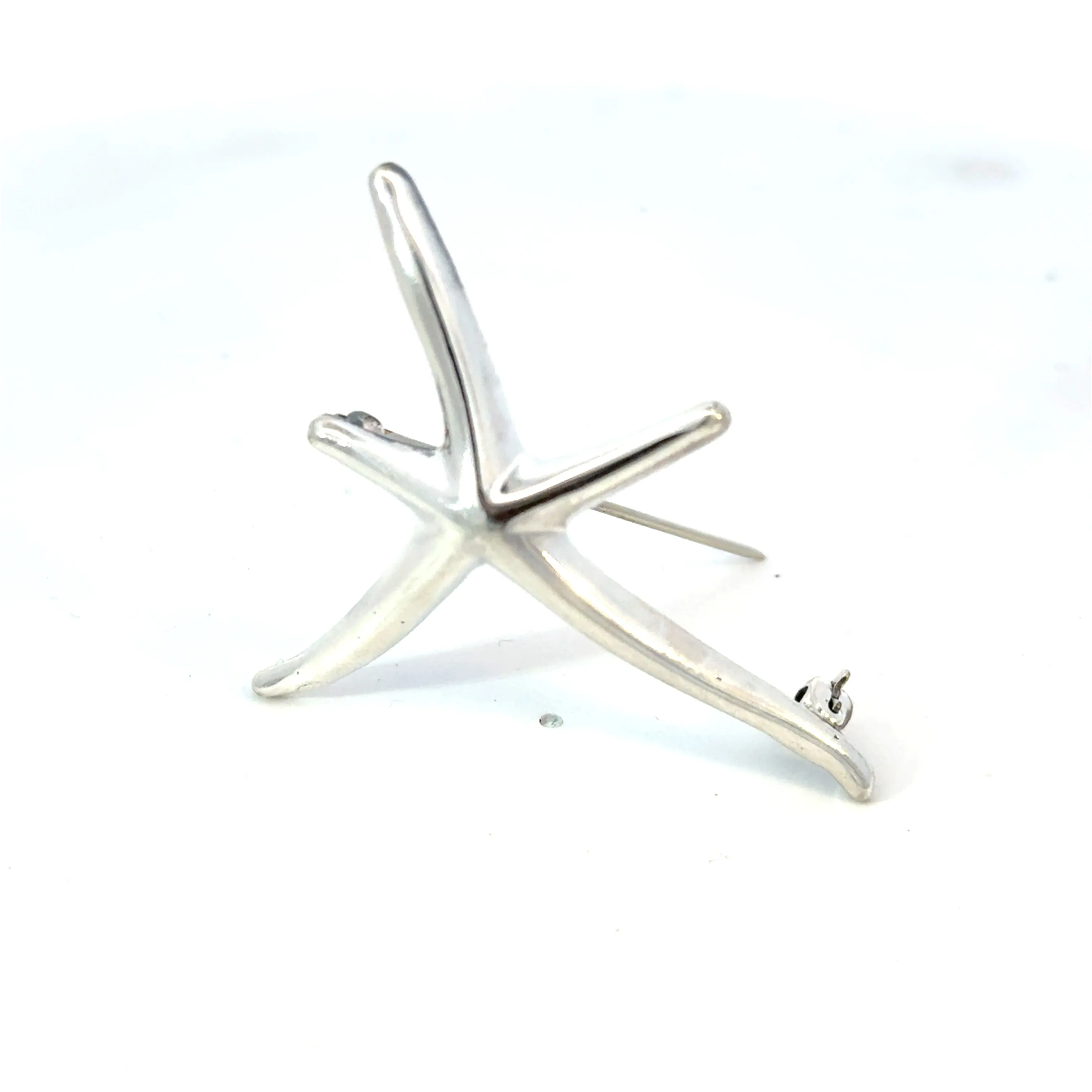 Tiffany & Co Estate Starfish Brooch Sterling Silver By Elsa Peretti 6.5g TIF841