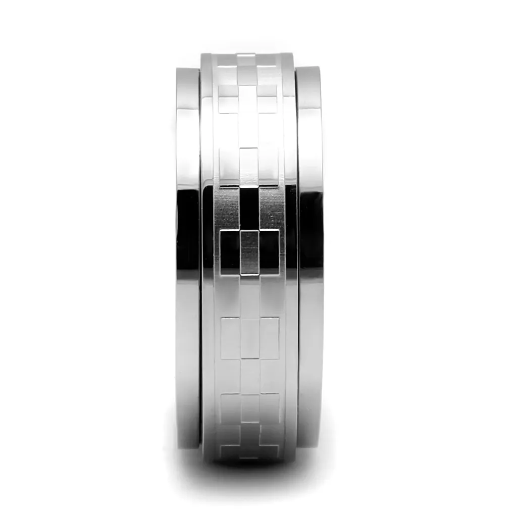 TK2942 - Stainless Steel Ring High polished (no plating) Men No Stone No Stone
