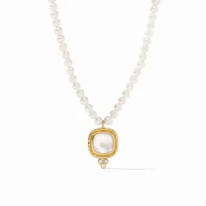 Tudor Delicate Necklace in Iridescent Clear Crystal