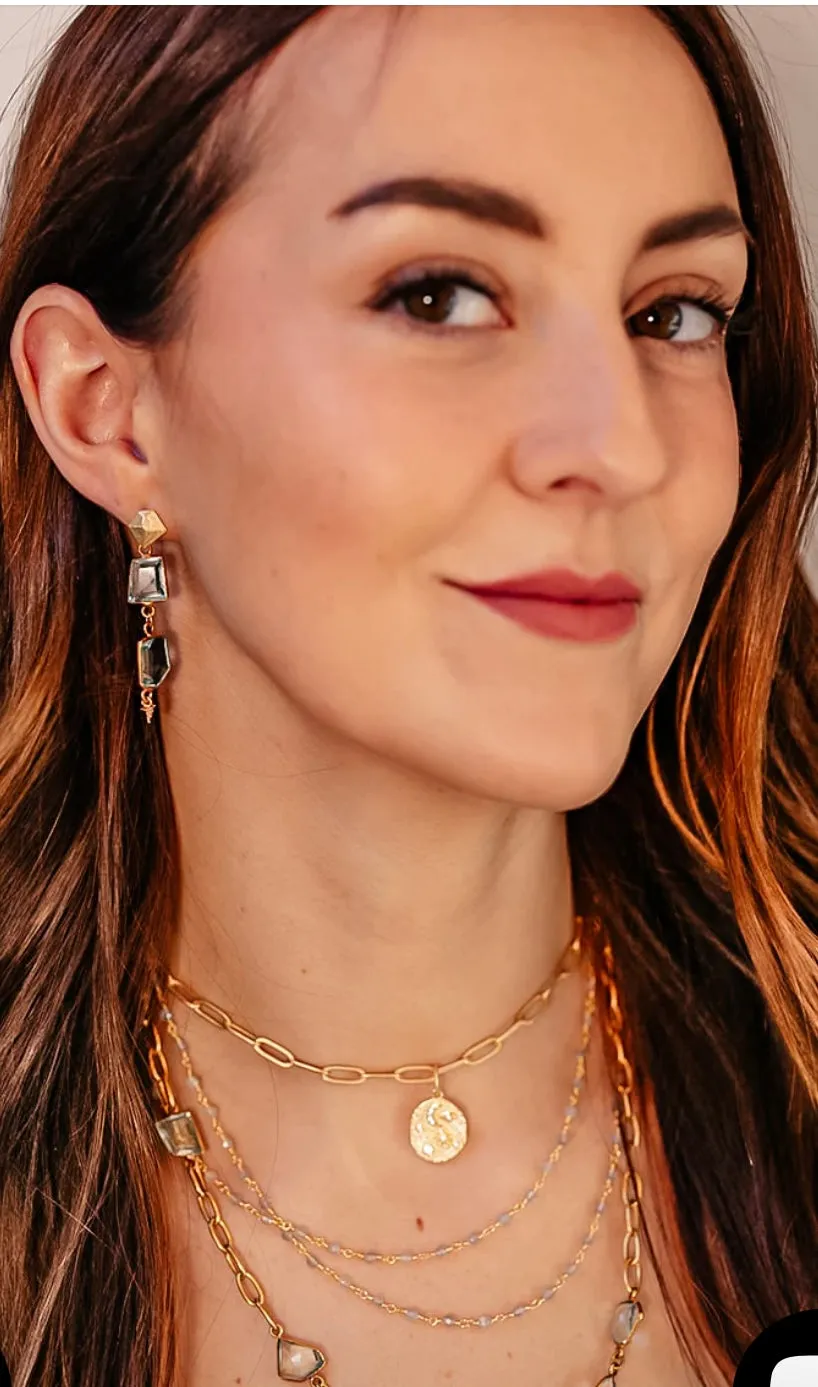 Two Strand Delicate Labradorite Necklace