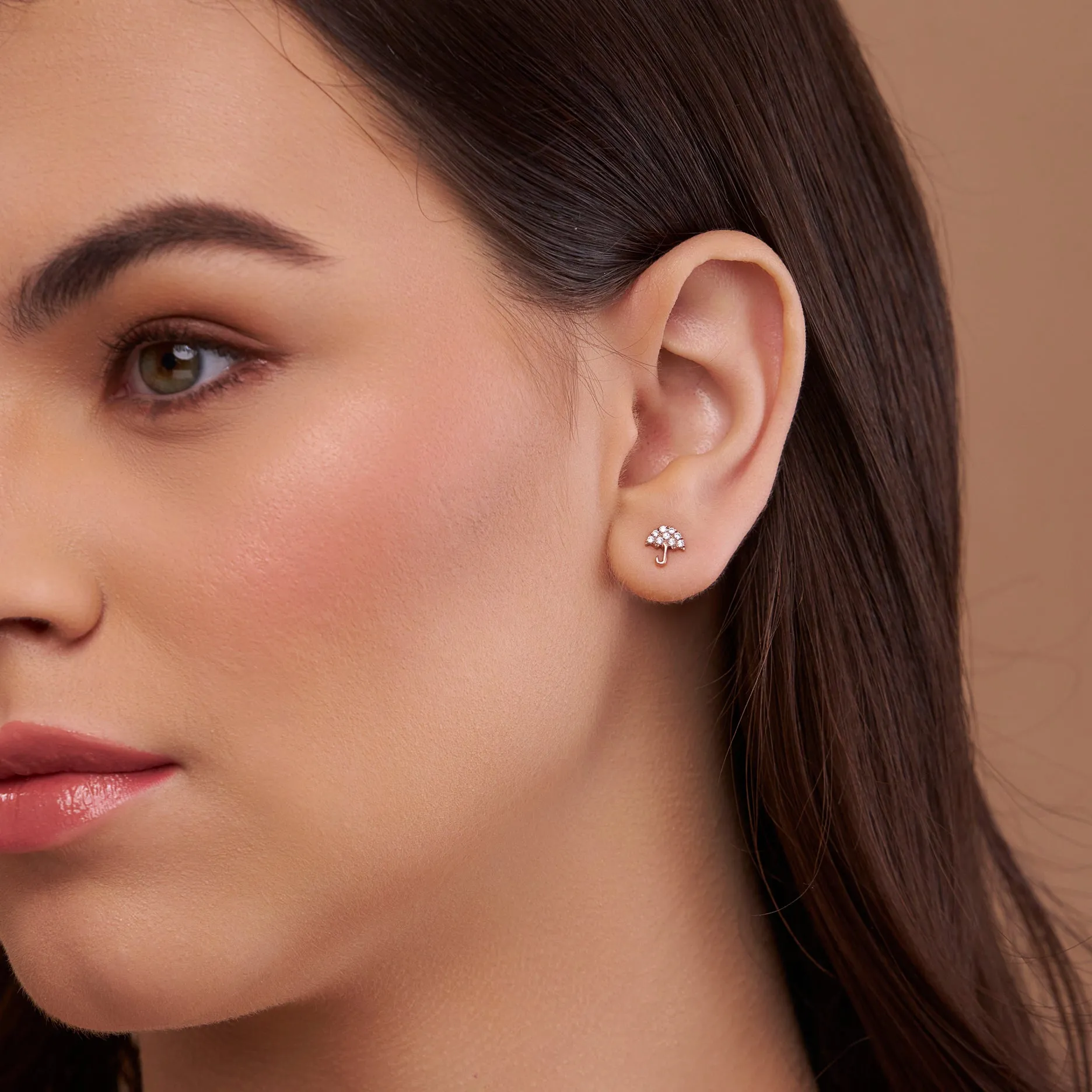Umbrella Style Diamond Earring