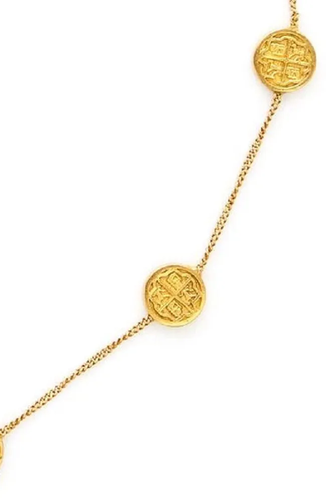 Valencia Delicate Station Necklace MOP
