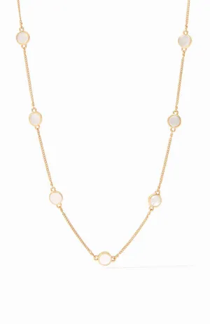 Valencia Delicate Station Necklace MOP