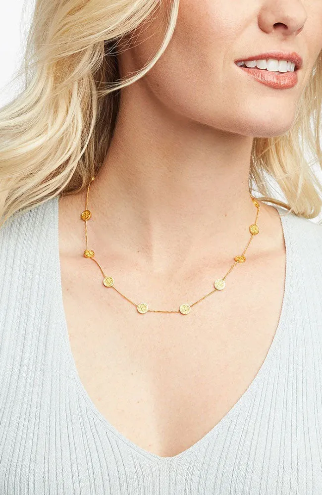 Valencia Delicate Station Necklace MOP