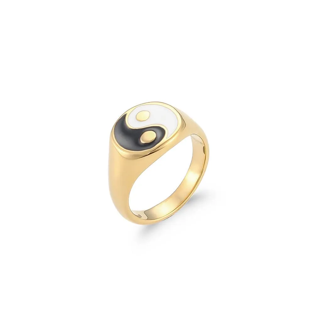YinYang Statement Ring