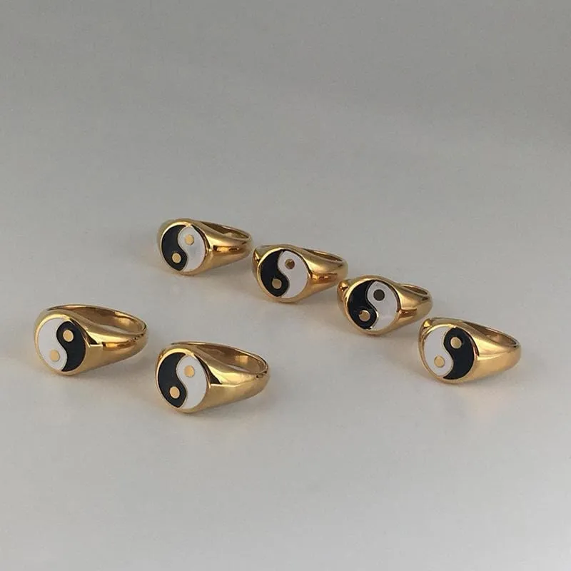 YinYang Statement Ring