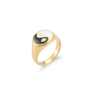 YinYang Statement Ring