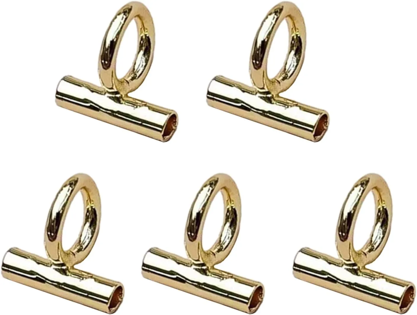 YZYDF Convertible Necklace and Brooch Adapter Pin to Pendant Converters Jewelry Accessories Alloy for Brooch Necklace, 8MM, Gold