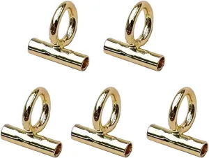 YZYDF Convertible Necklace and Brooch Adapter Pin to Pendant Converters Jewelry Accessories Alloy for Brooch Necklace, 8MM, Gold