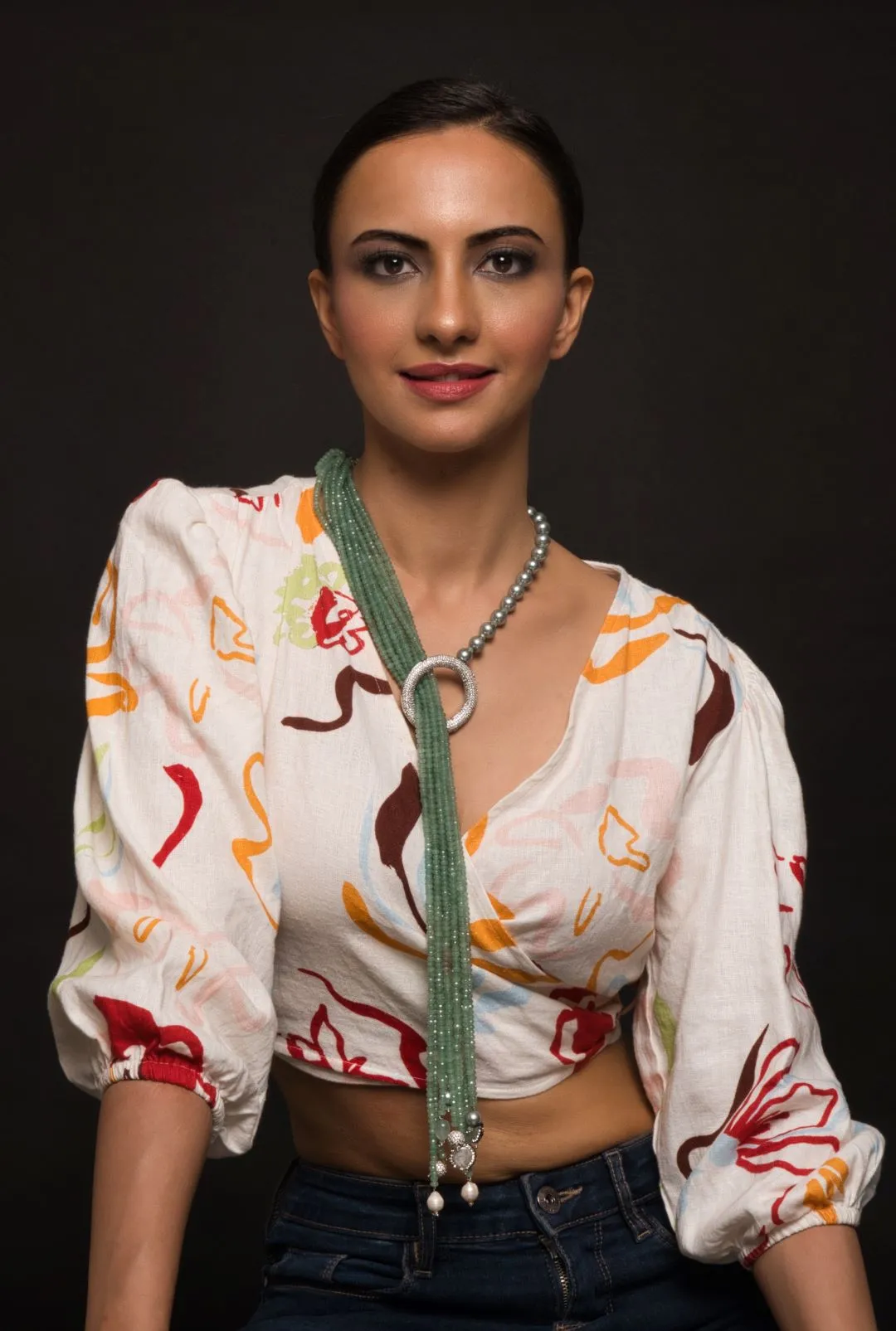 Ziva Green Tie Necklace